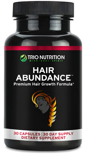 Trio Nutrition Abundancia Capilar De Biotina | Vitaminas Para El Crecimiento Del Cabello, Piel Y Uñas | Biotina 10000mcg