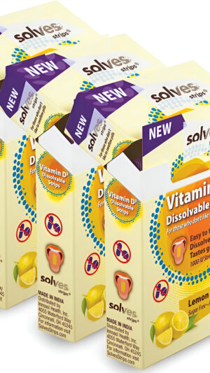 Resuelve Strips  Quick Vitamin D3 Absorción   Sabor De Ráfag