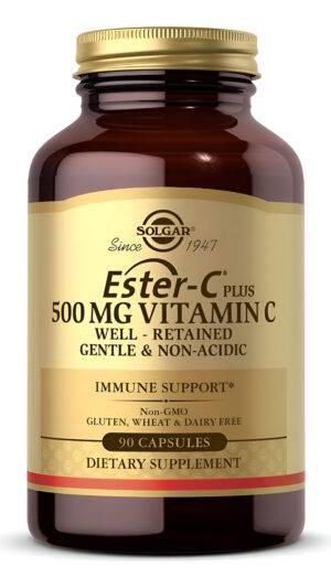 Solgar Ester-c Plus 500 Mg De Vitamina C Con Bioflavonoides Cítricos - 90 Cápsulas