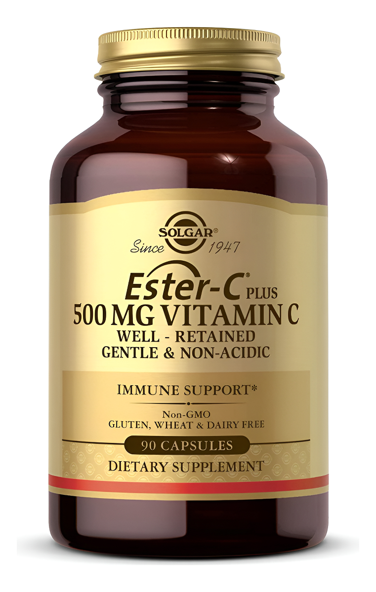 Solgar Ester-c Plus 500 Mg De Vitamina C Con Bioflavonoides Cítricos - 90 Cápsulas
