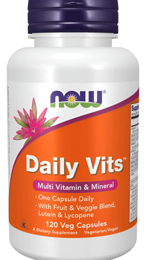 Now Supplements, Daily Vits Con Mezcla De Frutas Y Verduras, Luteína Y Licopeno, 120 Cápsulas Vegetales