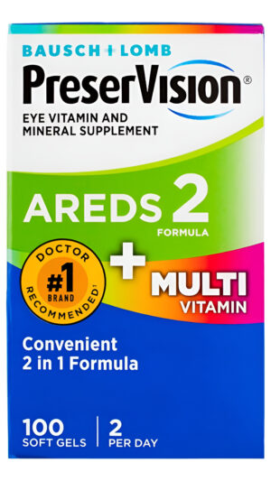 Preservision - Vitamina Mineral Para Ojos, 100 Geles Blandos (paquete De 2)