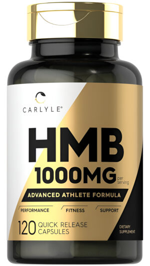 Carlyle Suplemento Hmb | 1000 Mg | 120 Cápsulas | Fórmula Avanzada De Atleta Sin Omg Y Sin Gluten