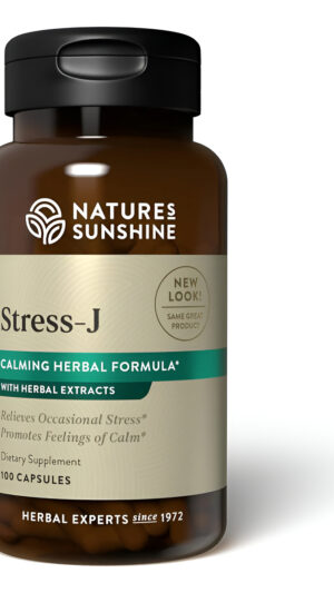 Nature's Sunshine Stress-j, Fórmula Calmante Herbal, 100 Cápsulas