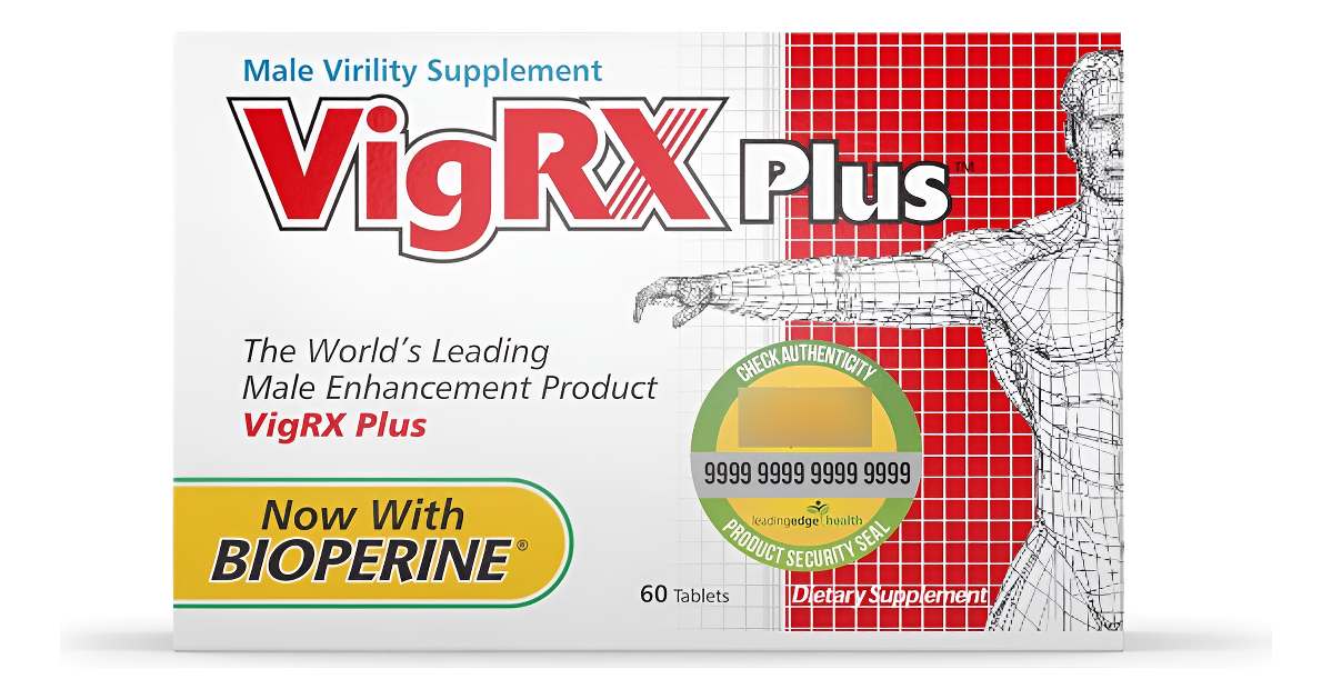 Vigrx Plus Male Virility Herbal Suplemento Dietético Píldora - 60 Tabletas