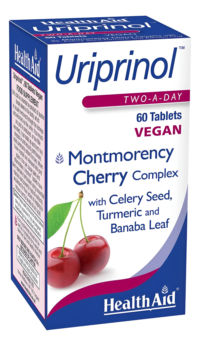 Uriprinol®, Limpieza Con Ácido Úrico, 60 Unidades, Dos Veces Al Día, Complejo De Cereza Montmorency Con Semillas De Api