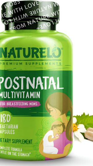 Naturelo Suplemento Multivitamínico Postnatal, Para Mujeres Lactantes, Después Del Parto, 180 Cápsulas Veganas