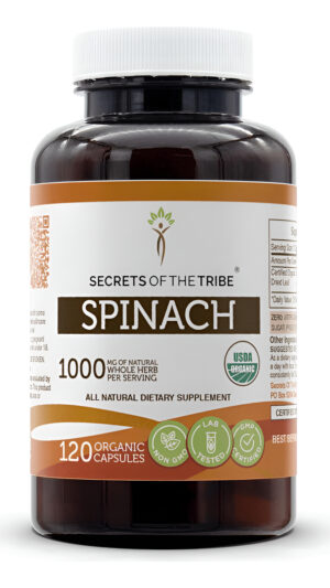 Secrets Of The Tribe Espinaca 120 Cápsulas, 1000 Mg, Espinaca (spinacia Oleracea) Hoja Seca (120 Cápsulas)