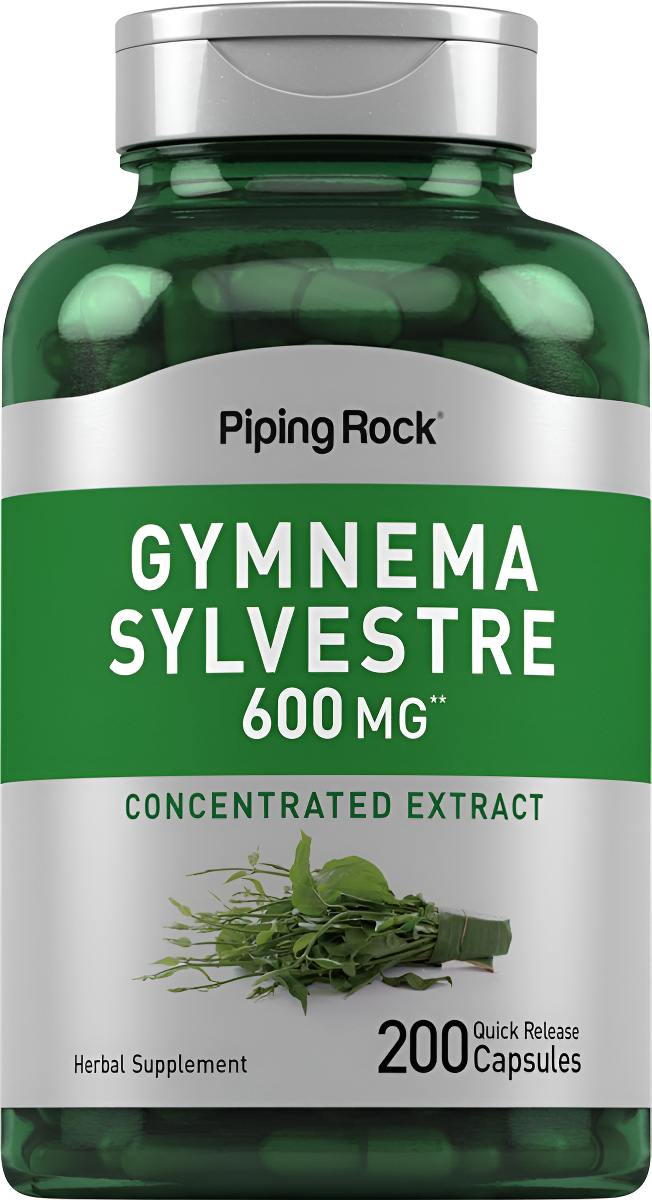 Piping Rock Gymnema Sylvestre Suplementos 600 Mg | 200 Cápsulas | Extracto De Hierbas Concentrado | Sin Omg Y Sin Glute