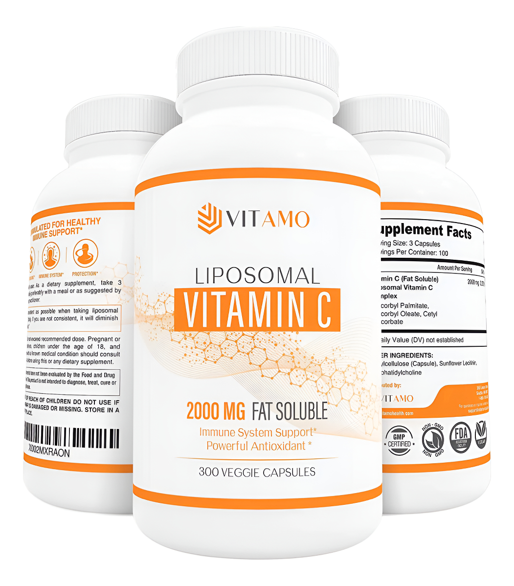 Vitamina C Liposomal C 2000mg Nsf Certified 300 Cápsulas Sop