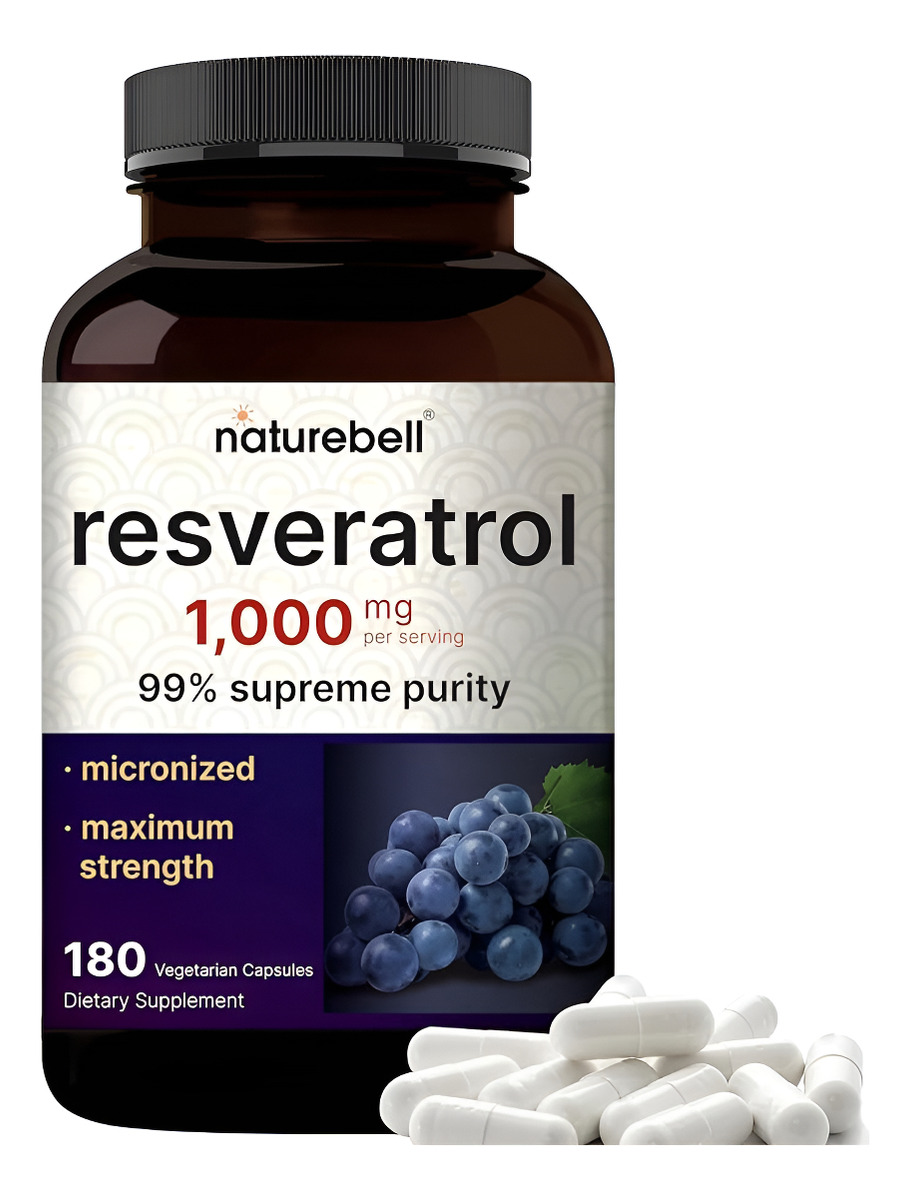 Resveratrol 1000mg 180 Capsulas
