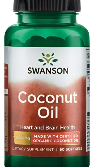 Aceite De Coco Orgánico Para Cerebro Y Corazón 60 Soft 1g