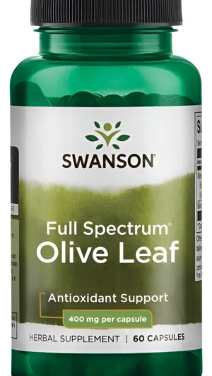 Olive Leaf Hojas De Olivo Full Spectrum 60 Capsulas 400mg