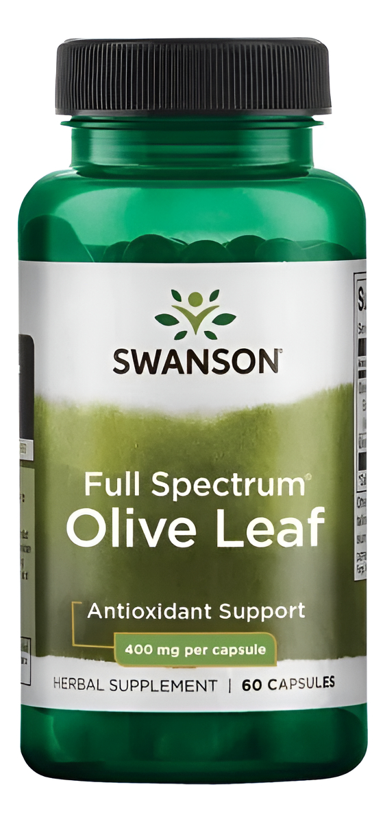 Olive Leaf Hojas De Olivo Full Spectrum 60 Capsulas 400mg