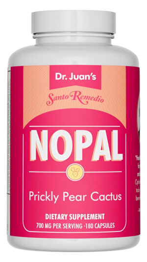 Santo Remedio Nopal, Sin Azúcar, Sin Gluten, Suplemento Dietético De Cactus, Tuna 700 Mg, 180 Cápsulas