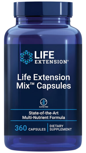 Life Extension Mix 360 Cápsulas, Suplemento Vitamínico, Mineral, Frutas Y Verduras De Alta Potencia