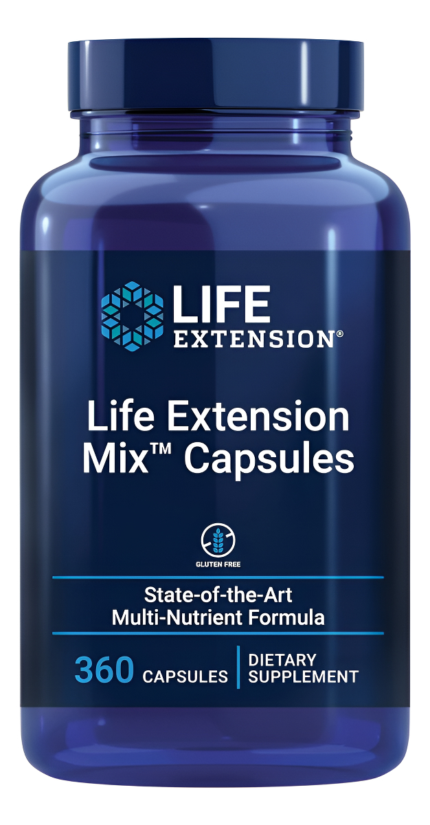 Life Extension Mix 360 Cápsulas, Suplemento Vitamínico, Mineral, Frutas Y Verduras De Alta Potencia