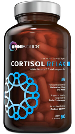 Omnibiotics Suplemento Relajante De Cortisol Con Ashwagandha, L-teanina - Soporte Natural De Cortisol - 60 Cápsulas Veg