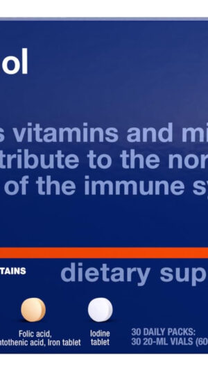 Orthomol Immun Vial, Suplemento De Apoyo Inmunológico, Cápsula De Suministro De 30 Días, Vitaminas A, B, C, D, E, Zinc,
