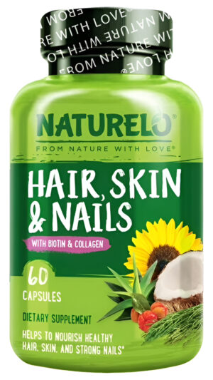 Naturelo Cabello, Piel Y Uñas Vitaminas   5000 Mcg Biotina,