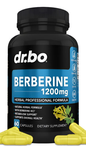 Cápsulas De Suplemento De Berberina  1200 Mg Berberina Hcl Suplemento Para Un Apoyo Metabólico Saludable  Berberina H