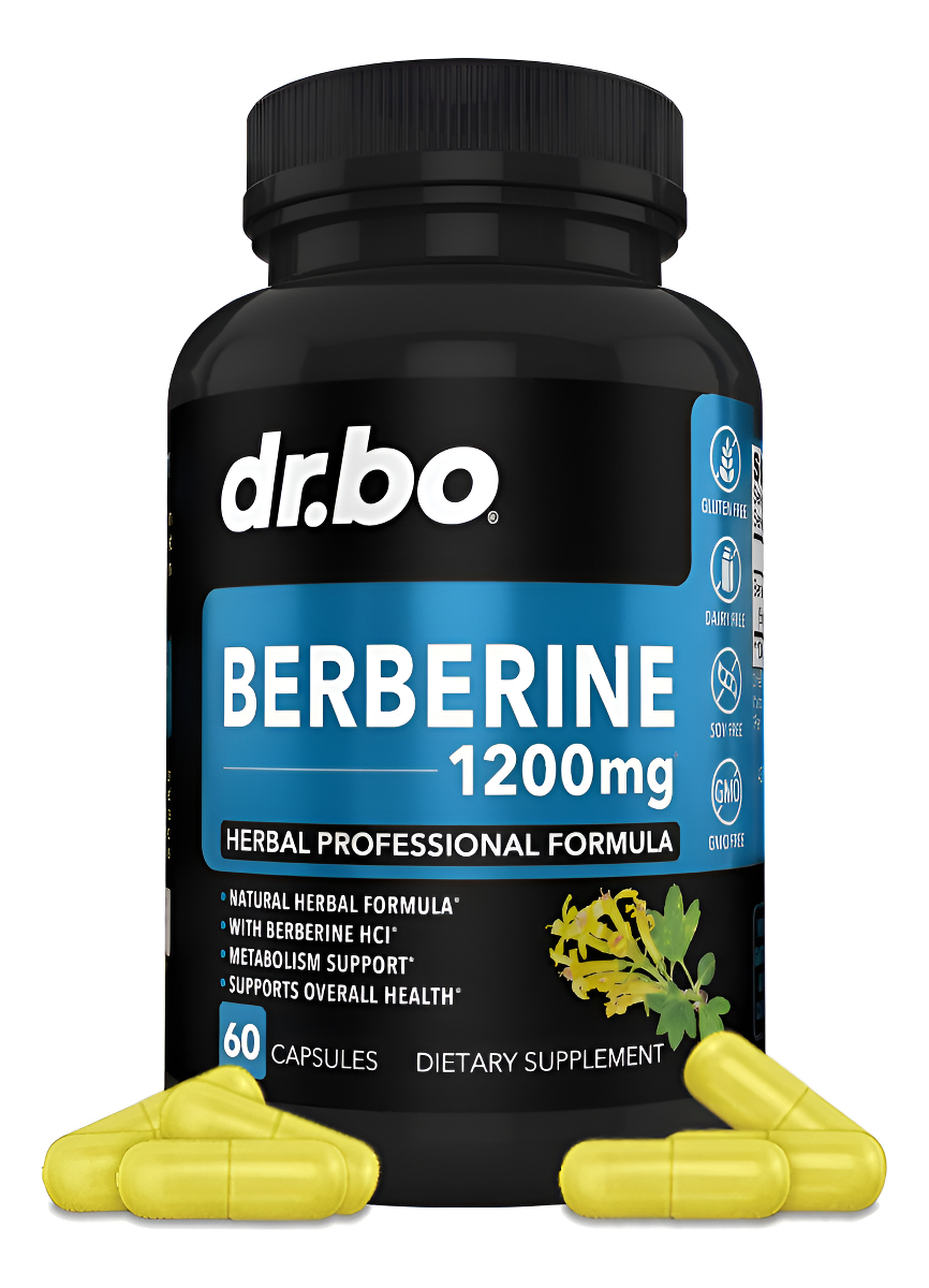 Cápsulas De Suplemento De Berberina 1200 Mg Berberina Hcl Suplemento Para Un Apoyo Metabólico Saludable Berberina H
