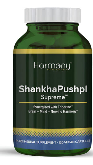 Shankhpushpi Supreme - Medicina Ayurvédica Harmony Nutraceuticals Para Apoyar El Cerebro, La Mente Y Los Nervios