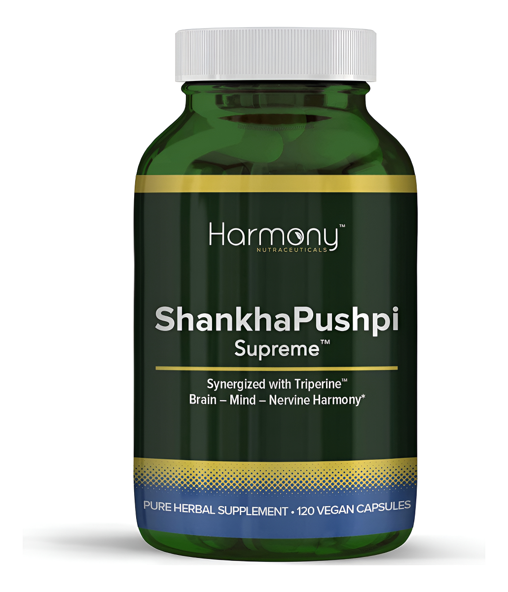 Shankhpushpi Supreme - Medicina Ayurvédica Harmony Nutraceuticals Para Apoyar El Cerebro, La Mente Y Los Nervios