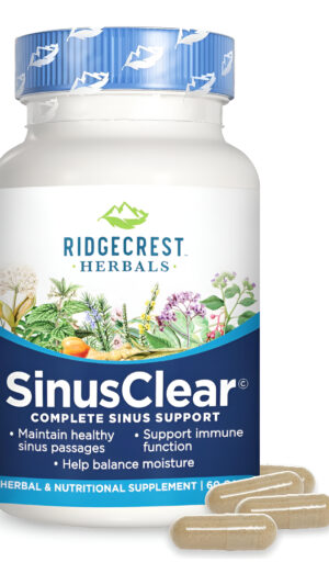 Ridgecrest Herbals Sinusclear, Fórmula Completa Para La Salud Sinusal Y Nasal Con Hoja De Gordolobo, Bromelina, Vitamin