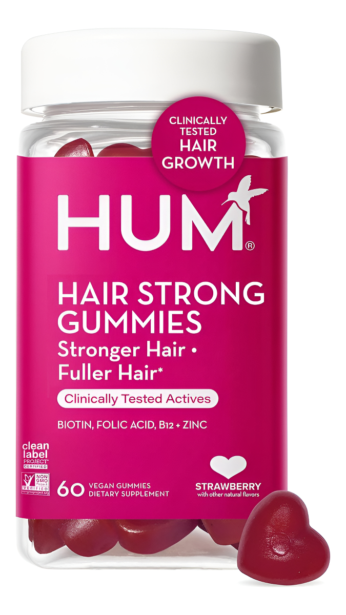 Hum Hair Strong 60 Gomitas Diarias Con Biotina Para Mejorar El Crecimiento Del Cabello