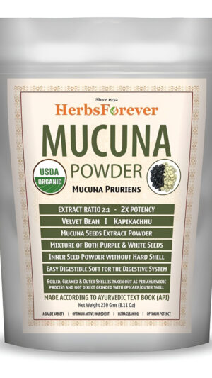 Herbsforever Semillas En Polvo De Mucuna Pruriens  Kapikachhu  Velvet Bean  Ayuda A Mantener La Fuerza Física Y Mental Y La Salud De Los Nervios