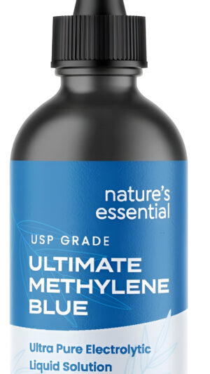 Azul De Metileno 1% Solución Líquida Mejorada Para Mayor Absorción Grado Farmacéutico 99.99% Usp, Sin Formaldehído, Sin Alcohol, Sin Gluten, 2 Fl. Oz.