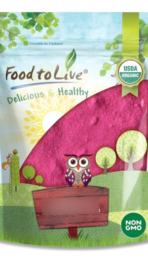 Polvo Orgánico De Fruta Del Dragón, 2.5 Libras, Sin Omg, Pitaya Roja En Polvo, Vegano, A Granel. Contiene Maltodextrina