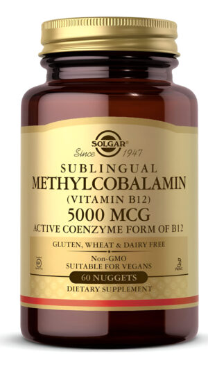 Solgar Metilcobalamina (vitamina B12) 5000 Mcg, 60 Pepitas - Apoya El Metabolismo Energético