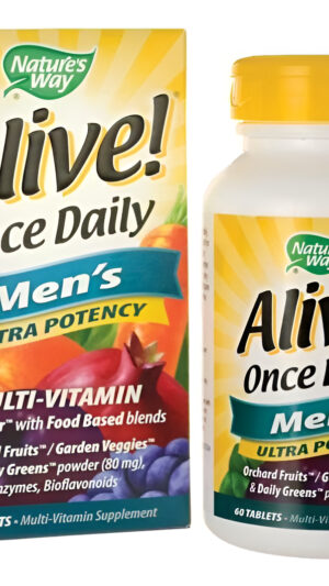 Alive! Once Daily Multivitamínico Para Hombre De Natures Way