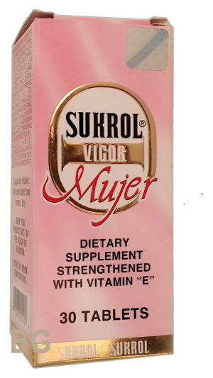 Sukrol Vigor Suplemento Dietético Con Vitamina E 30 Tabletas