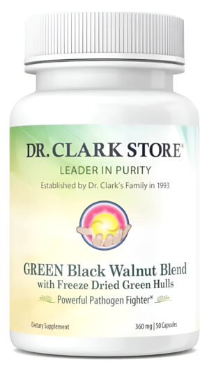 Dr Clark Green Black Walnut Blend - Suplemento Dietético De Casco Liofilizado, Fórmula Extra Fuerte De Nueces Naturales