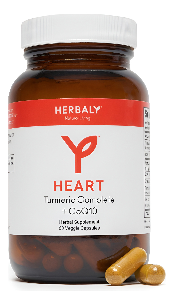 Cápsulas De Cúrcuma Complete Plus Coq10 - Apoyo Cardíaco Y Cardiovascular - Coq10, Extracto De Remolacha, Folato, B12,