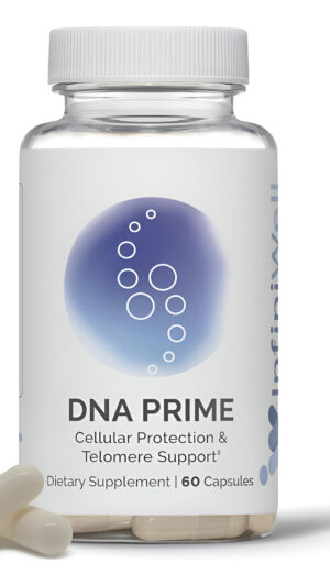 Dna Prime - Protección Celular Y Soporte Para Telómeros, 60 Cápsulas (suministro Para 30 Días), Suplemento Dietético De
