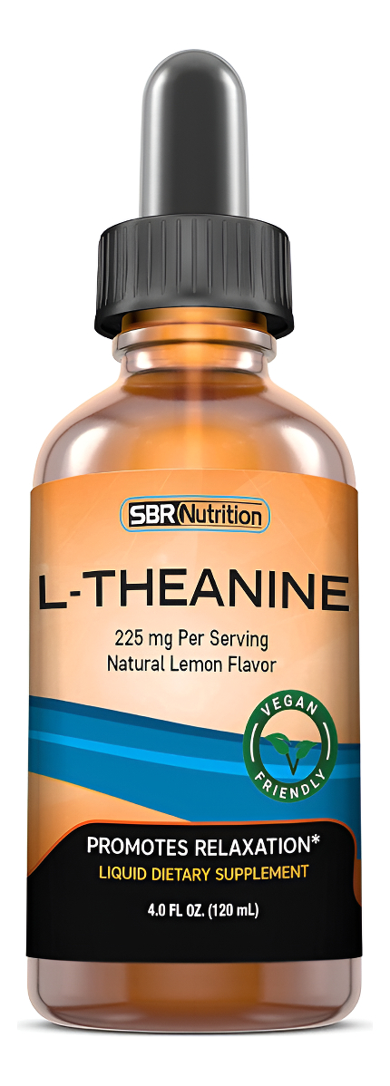 Max Absorption Liquid L-theanine Drops | Todo Natural, Vegano, Libre De Alcohol, Sin Omg | Para Aliviar El Estrés, Rela