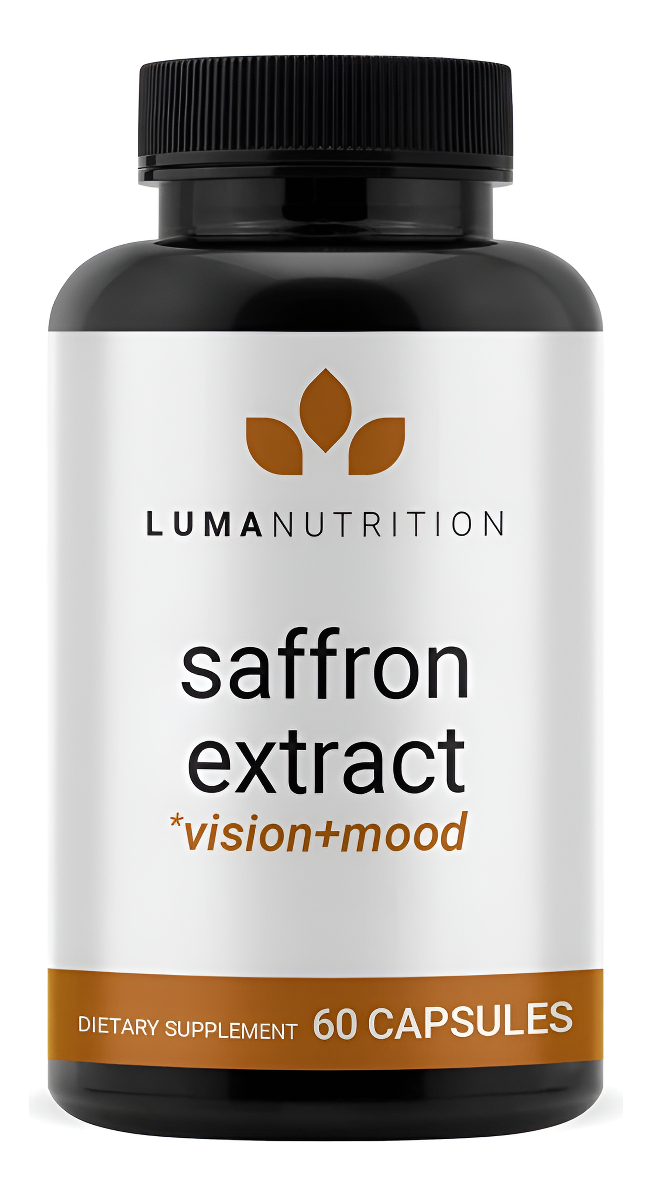 Luma Nutrition Cápsulas De Extracto De Azafrán Suplementos De Azafrán Premium Pastillas De Azafrán Puro De 88.50 Mg