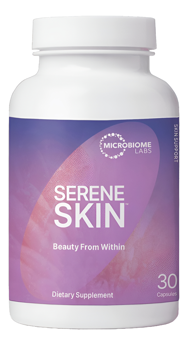 Microbiome Labs Serene Skin - Suplemento Probiótico Para El Cuidado De La Piel Bacillus Clausii + Bacillus Coagulans, A