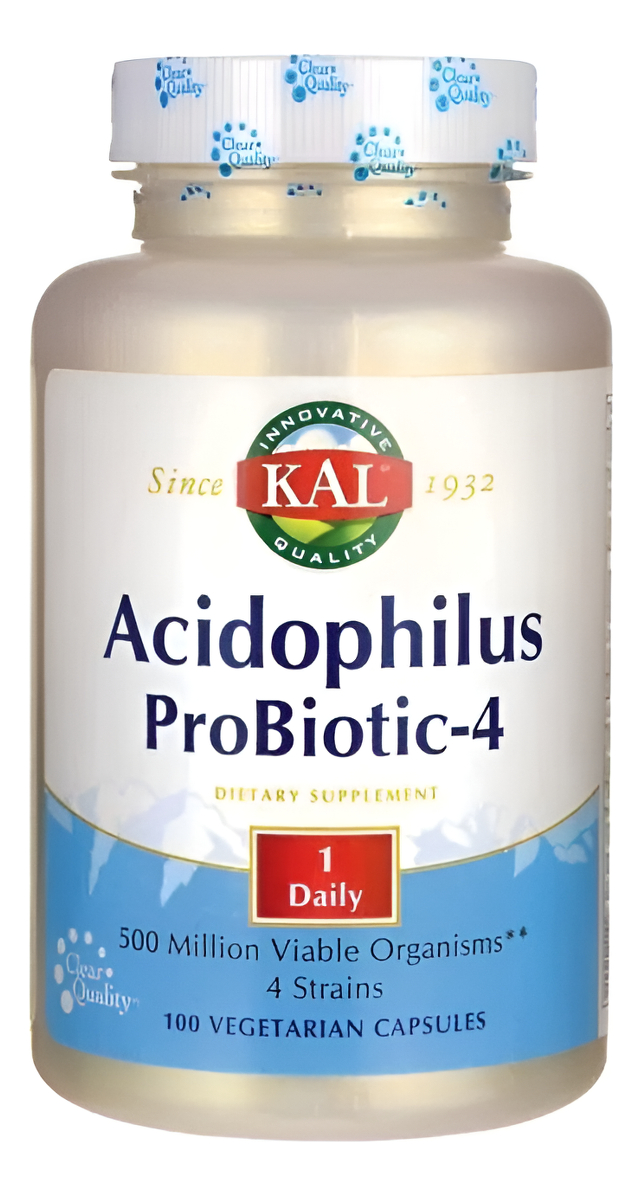 Lactobacillious - Acidophilus Probiotic-4 100caps Vegetarian