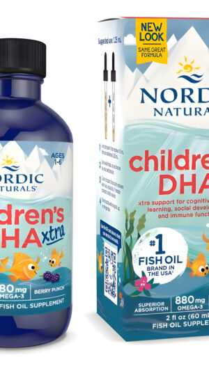 Nordic Naturals Dha Xtra Líquida Para Niños, 2 Onzas, 880 Mg De Omega-3 Total Con Epa Y Dha