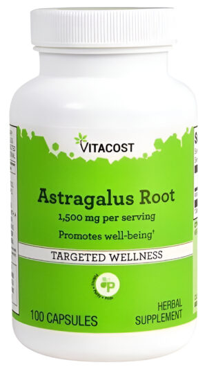 Raíz De Astrágalo 1500 Mg 100 Cápsulas De Vitacost