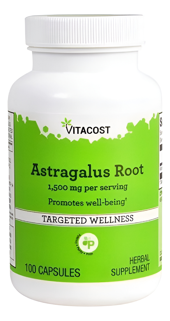 Raíz De Astrágalo 1500 Mg 100 Cápsulas De Vitacost