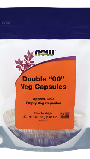 Cápsulas Vegetales De Now Foods Doble 00 Cápsulas Vacías, 250 Unidades, 1, 1