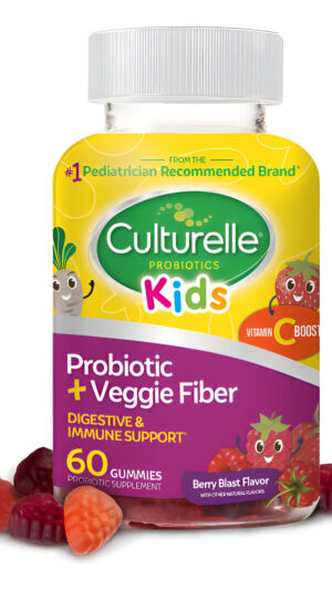 Culturelle Probiótico Diario + Gomitas De Fibra Vegetal Para Niños, Prebiótico + Probiótico Con Refuerzo De Vitamina C