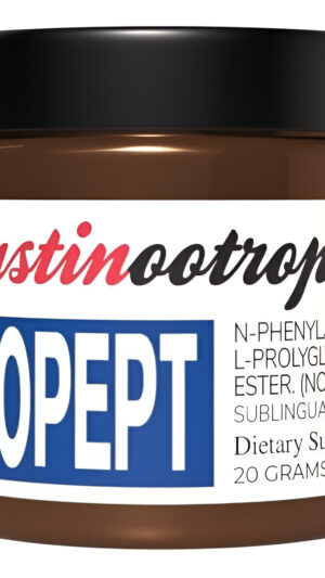 Noopept - Enfoque Absoluto - 0.71 Oz Nootrópico #1 Para Enfoque, Energía, Memoria +