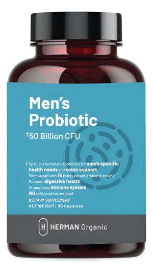 Probióticos Para Hombres, 50 Mil Millones De Ufc, 15 Cepas Potentes Para El Sistema Digestivo Y Soporte De Colon 30 Cáp
